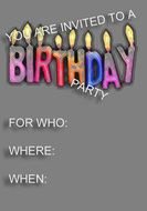 Boy Birthday Invitation drawing