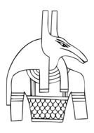 Ancient Egyptian god Seth as a graphic image