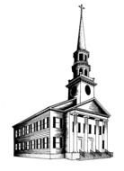 Church Office Black and White drawing