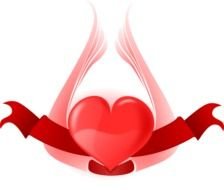 Heart With Wings drawing