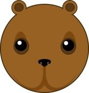 Ikabezier Cute Bear Head 555pxpng