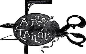 Vintage Tailor Sign drawing
