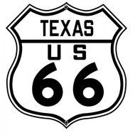 Route 66 Highway Sign darwing