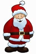 painted fat Santa Claus