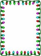 Christmas Lights Border Clip Art N8