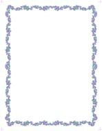 Blue Wedding Borders drawing