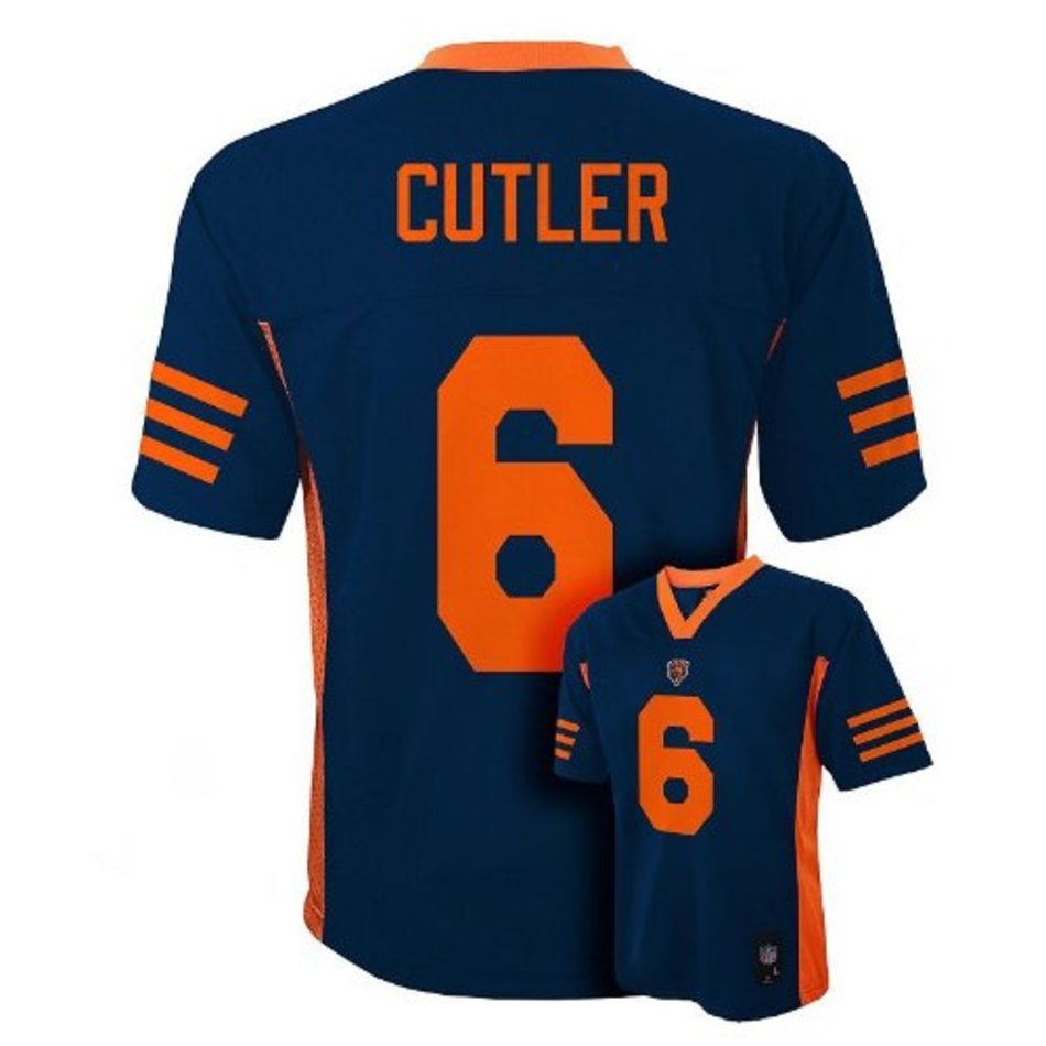 Jay Cutler NFL Youth Jersey Alternate Navy 6 Chicago Bears At