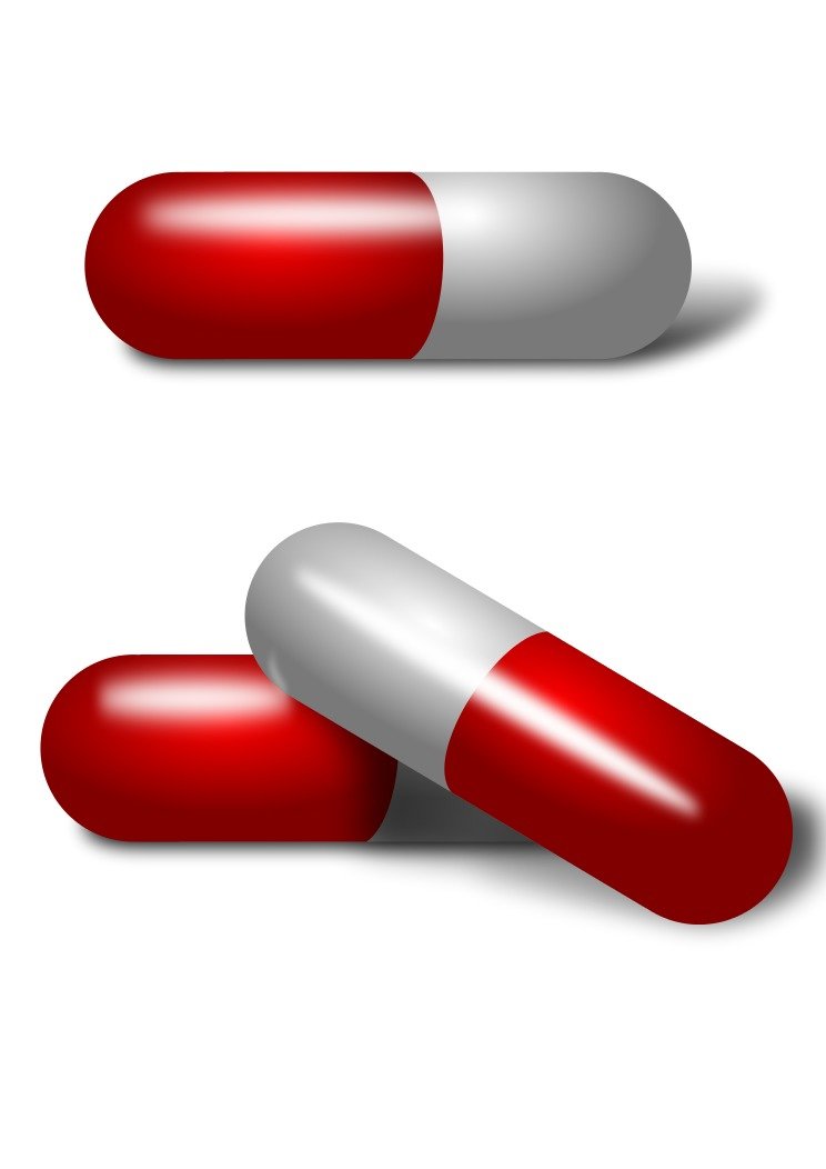 pill red drawing