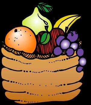 Fruit Basket Clip Art N24