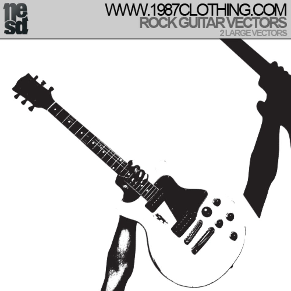 Rock And Roll Guitar Outline