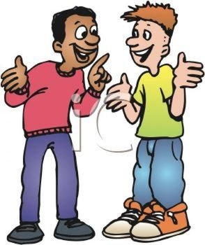 Friends Talking Clip Art N11