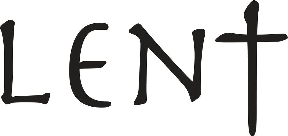 'LENT' sign clipart
