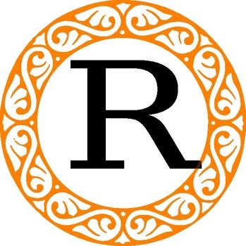 R Monogram Clip Art