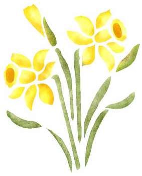Daffodil Stencil