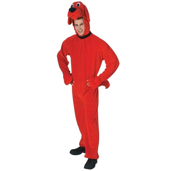 man in a clifford costume as a picture for a clip art
