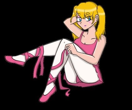 İllustration of nCartoon Ballerina