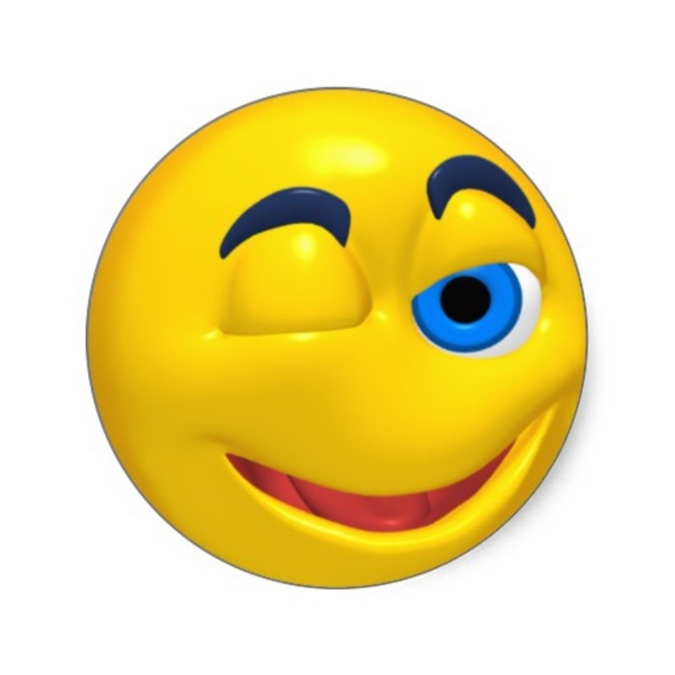 Smiley Wink Face Emoji N2