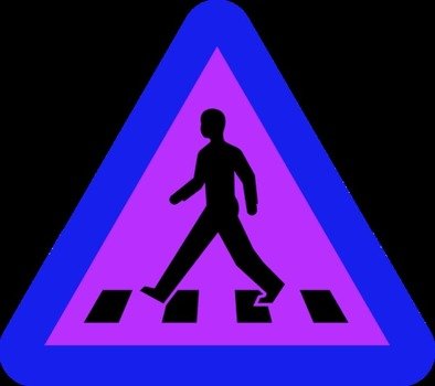 Pedestrian Crossing Sign Clip Art N21