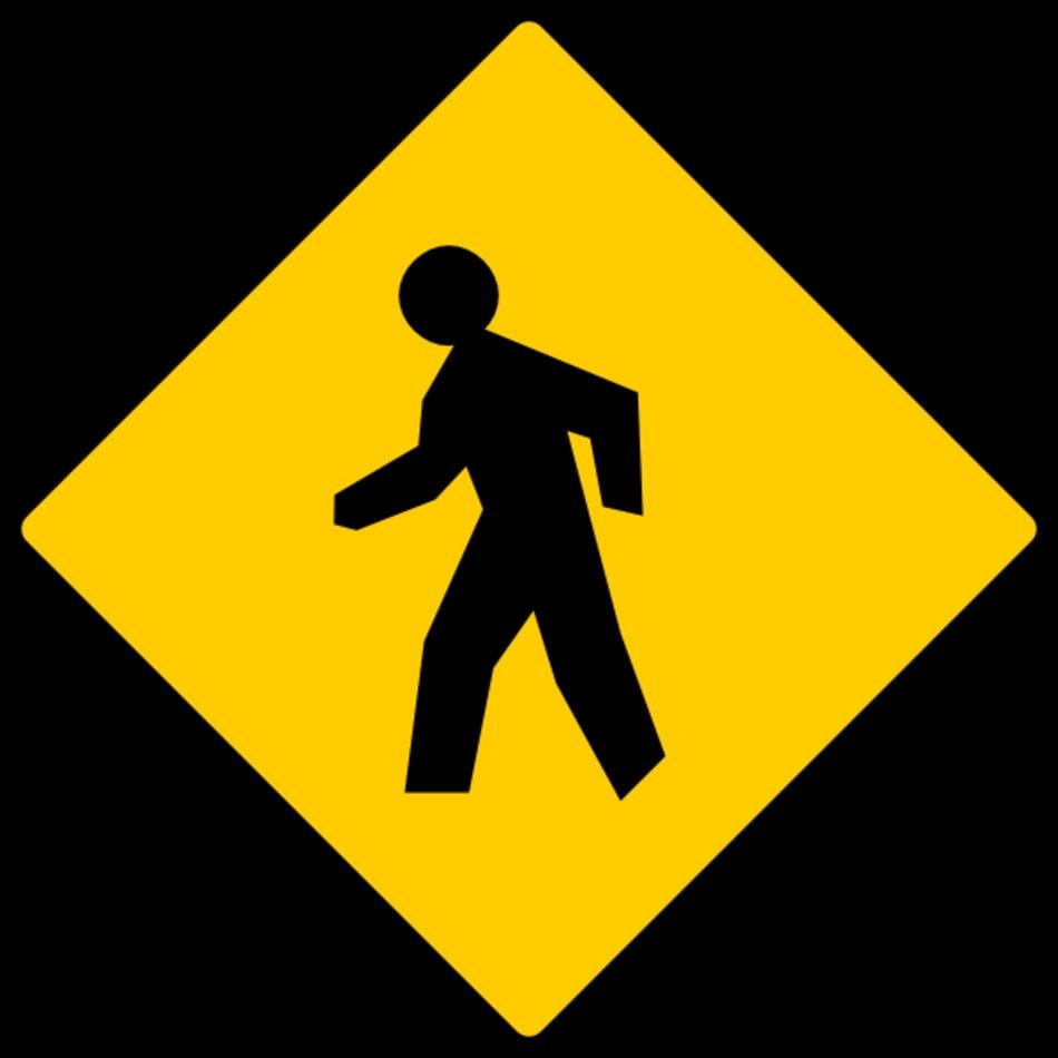 Pedestrian Crossing Sign Clip Art N22