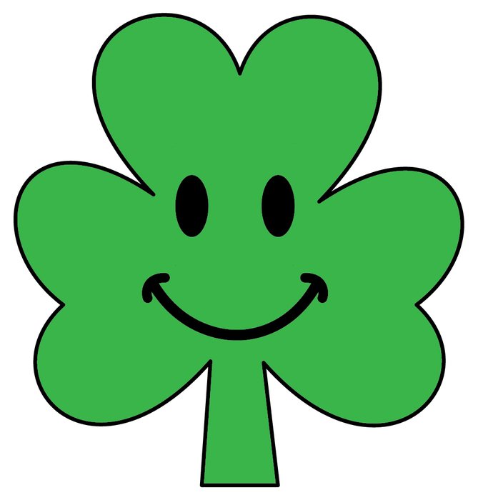 clipart of the St Patricks green leaf