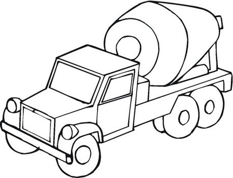 Cement Truck Coloring Pages N2