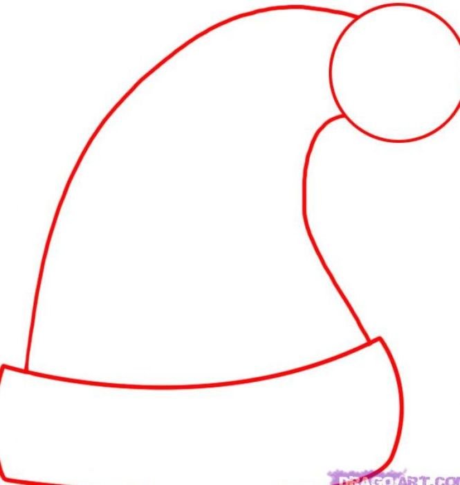 How To Draw Christmas Santa Hat N2