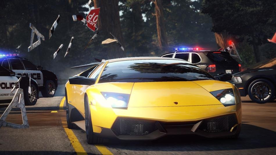 Need For Speed yellow car drawing