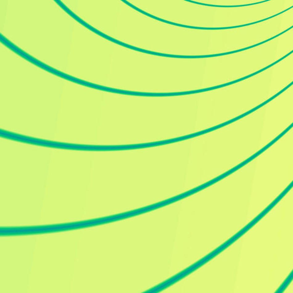Pattern Of Curved Green Lines