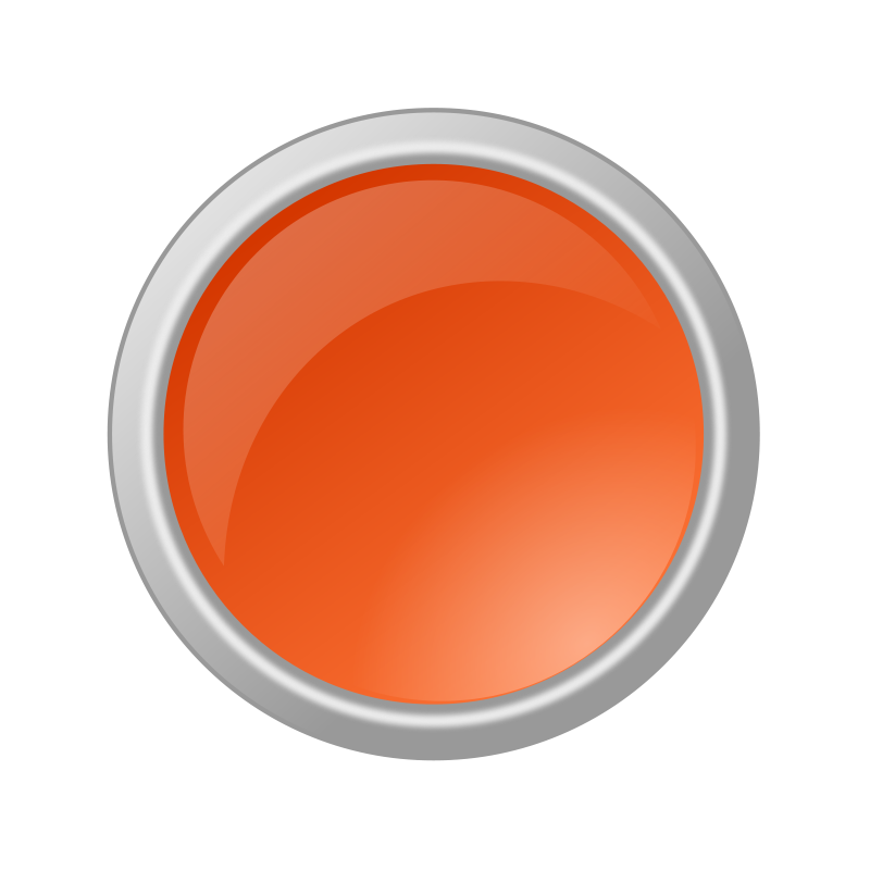 Glossy Orange Button drawing free image download