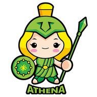 Athena Greek Goddess Cartoon N4