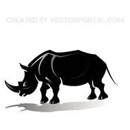 RHINOCEROS VECTOR SILHOUETTEeps