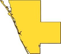 Florida County Map Clip Art N3