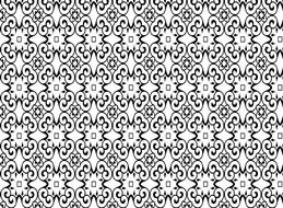 Floral Scroll Pattern drawing