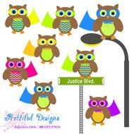Owl Superhero Clip Art
