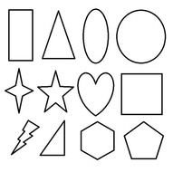Geometric Shapes Coloring Pages
