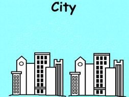 city as a picture for clipart