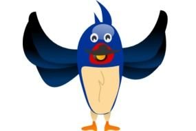 Bird With Spread Wings Clip Art