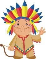 Cartoon Cherokee Indians N2