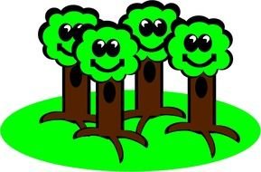 Tree funny Clip Art drawing