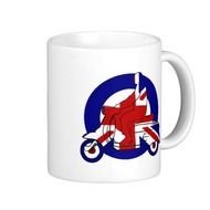 Retro Mod Scooter Boy UK Mug