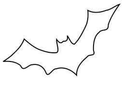 Bat Outline Clip Art N2
