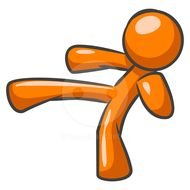 Karate Kick Clip Art N16