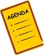 Agenda as a graphic illustration