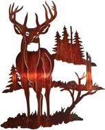 Deer Wilderness Wall Art Metal