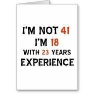 41st Birthday Designs Greeting Cards