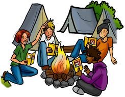 Summer Camp peopls drawing