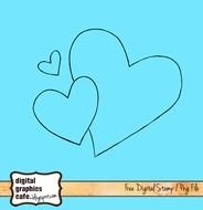 Free Heart Graphics Line Art For Scrapbooking