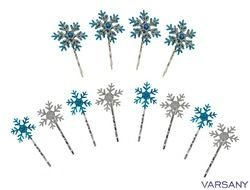 Frozen Snowflake Hair Clips