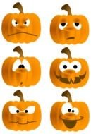 Funny Pumpkin Face Clip Art