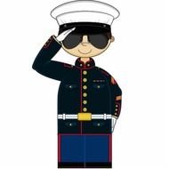 Marine Corps Saluting Clip Art